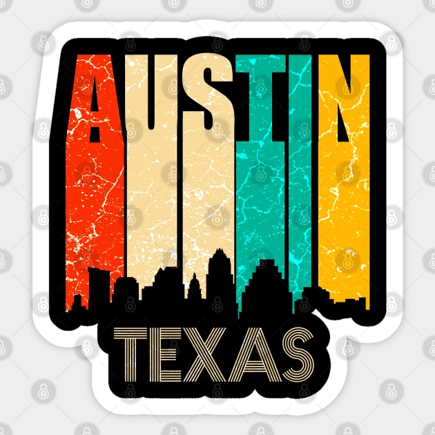 Austin Texas Skyline Sticker by Mila46